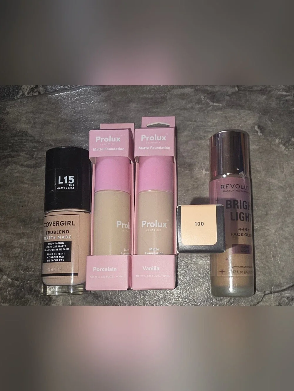 Foundation Bundle- Fair-Light- CoverGirl, Fenty, Makeup Revolution + More BNIB